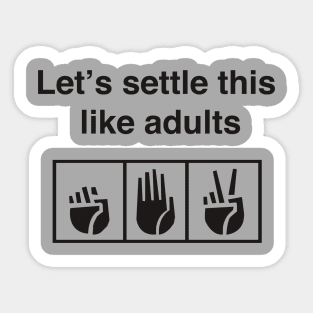 Rock Paper Scissors Sticker